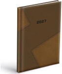 Diář 2027 T805 PU tmavě hnědý/hnědý