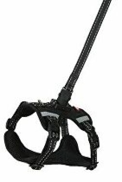 Postroj pes s vodítkem 2m CLIP&GO černá L Zolux