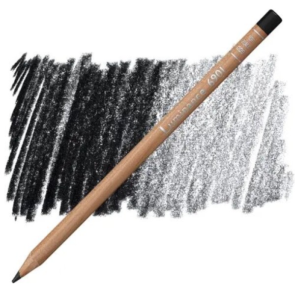 Caran d'Ache, 6901, Luminance, umělecké pastelky nejvyšší kvality, kusové, 1 ks Barva: Black 009