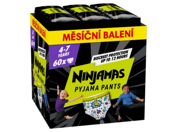 Ninjamas Pyjama Pants Kosmické lodě, 7 Let, 17kg-30kg