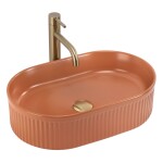 REA - Umyvadlo na desku Vanda Cinnamon Matt 49x31 REA-U6377