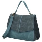 Módní dámská koženková kabelka do ruky Sira, modrá