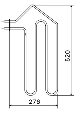 Topné těleso, spirála pro saunová kamna AF4/AFB4, 1333W/230V CZSF-20UL