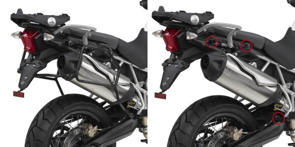 Plr6409 trubkový nosič Triumph Tiger 800/800 XC/800 XR (11-17) - Demontovatelný