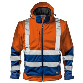 Sir Safety Bunda reflexní STARMAX 34567 softshellová oranžovo-modrá 2XL oranžovo-modrá