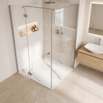 REA - Sprchová vanička Bazalt CARRARA WHITE 90x90 REA-K7002