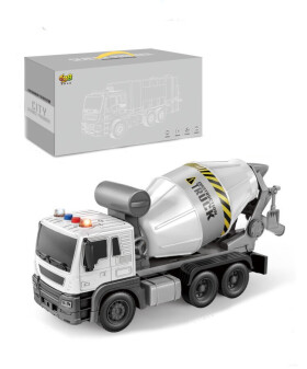 Mamido Auto míchačka na beton se zvuky a světly 1:16 bílá