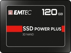 EMTEC Power Plus X150 120GB / 2.5 / SATA III / 3D TLC / R:520MBps / W:500MBps / IOPS: 70K80K / MTBF 2mh / 3y (ECSSD120GX150)
