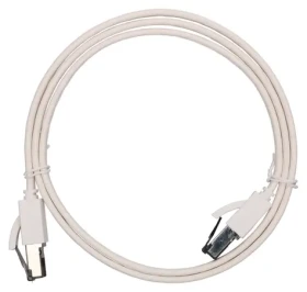 Extralink bílá / Patch kabel / Cat.8 / U/FTP / 1 m / 40 Gbit/s / plochý