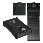 Viking VIDAR I + L60 PD černá / Set powerbanka a solární panel / 38400 mAh / 160 W / solární dobíjení 60 W (VIDARIL60PD)