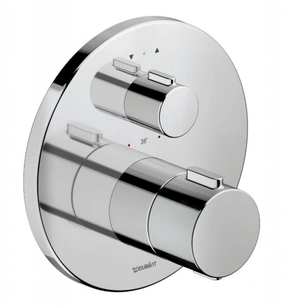 DURAVIT - Termostatická baterie pod omítku, pro 2 spotřebiče, chrom TH4200014010