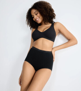 Dámské kalhotky Basic+ Maxi 3P - BLACK - černé 0004 - SLOGGI BLACK 42