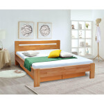 Masivní postel Maribo 2, 180x200, vč. roštu, bez matrace, ořech