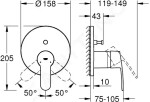 GROHE - Eurostyle Cosmopolitan Baterie pod omítku pro 2 spotřebiče, chrom 24052002