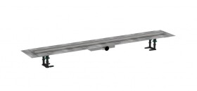 HANSGROHE - RainDrain Compact Sprchový žlab 120 cm, s roštem, kartáčovaná nerezová ocel 56172800