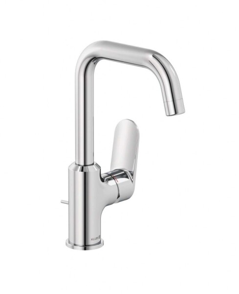 KLUDI - X1 Umyvadlová baterie s výpustí, s otočným výtokem, chrom 320270575