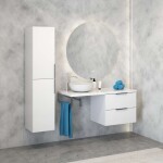 Kielle - Idolio Zrcadlo s LED osvětlením a vyhříváním, průměr 100 cm 50324071