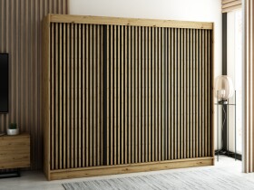 Šatní skříň Abi Lamelo 1 Barva korpusu: Dub artisan, Rozměry: 250 cm