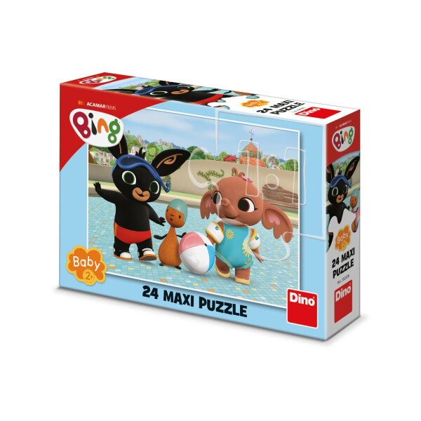 Puzzle MAXI Bing u bazénu 24 dílků
