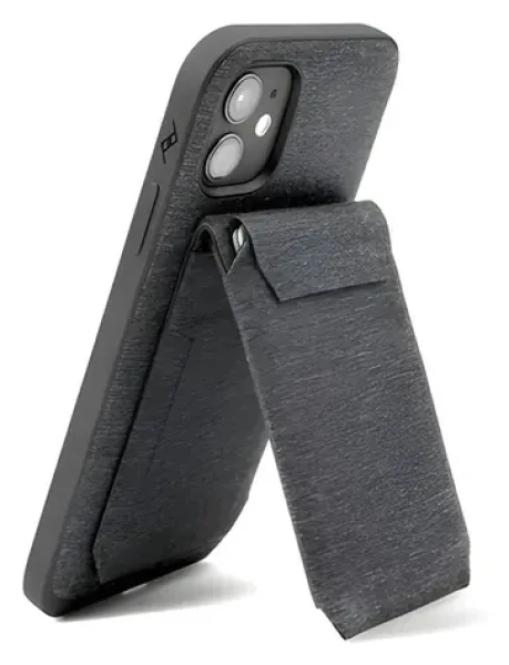 Peak Design Mobile Wallet Stand tmavě šedá / Peněženka na telefon / se stojánkem (M-WA-AB-CH-1)