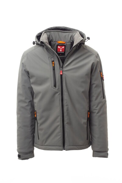 Zateplená softshell bunda Payper CREEK PAD Barva: Kouřová/ Černá, Velikost: XL (S00330048913010XL)