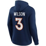 Fanatics Pánská mikina Denver Broncos NFL Russell Wilson #3 Iconic Player Hoodie Velikost: 2XL