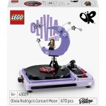 43029 LEGO® Editions Olivia Rodrigos koncertní mond; gramofon na hračky a gramofonová deska - dárek pro teenagery a všechny fanoušky