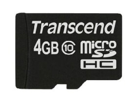 Transcend micro SDHC karta 4GB Class 10 (TS4GUSDC10)