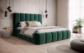 FRONTI Postel MODEL 14 180x200 zelená - MONOLITH 37