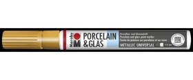 Marabu Popisovač na sklo/porcelán 1-2 mm - zlatý