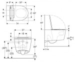 GEBERIT - ONE Závěsné WC se sedátkem softclose, TurboFlush, KeraTect, bílá 500.201.01.1