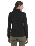 Dámská merino mikina ICEBREAKER Wmns 560 Realfleece Elemental II LS Z, Black velikost: L
