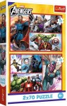 Puzzle Marvel Avengers: Staň se hrdinou 2x70 dílků