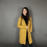 HOSH Jednobarevný kardigan BELLA Barva: Šedá