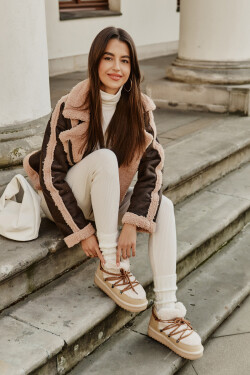 Nízké Sněhule Na Platformě S Kožešinou D.Franklin Béžové DFSH370011 37