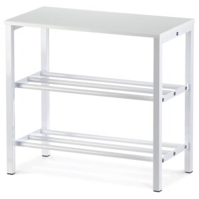 Botník, 2 police, bílý matný lak