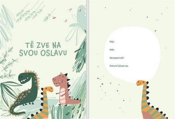 Pozvánky na oslavu Pes 6 ks
