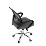 Dětská židle, výškově nastavitelná, šedá síťovina, KA-L103 GREY