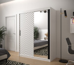 Šatní skříň Abi Jodelka 2 Barva korpusu: Dub artisan, Rozměry: 100 cm, Dveře: Bílá mat