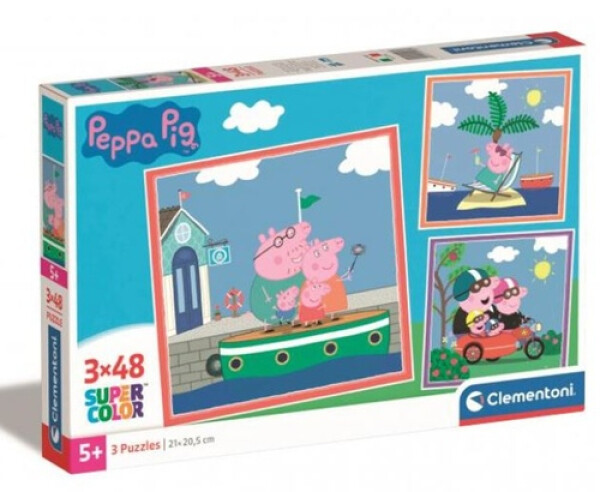 Puzzle 3x48 Peppa Pig