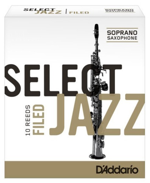 Rico RSF10SSX2S Select Jazz - Soprano Saxophone Reeds - Filed - 2 Soft - 10 Box