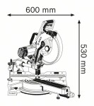 BOSCH GCM 12 SDE Professional / Pokosová pila se zákluzem / 1800W / Průměr 305 mm / 4000 ot-min / Hloubka řezu 70x400 mm (0601B23100)