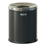 ALDA Hotel Comfort černá / Odpadkový koš / 7 l / lakovaná ocel / nerezové víko