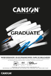 Canson Graduate Drawing Black A4 20 listů 120g lepený
