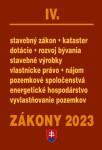 Zákony IV 2023 stavebné Zákony predpisy