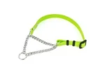 FENICA Obojek iQsil polostahovací zelený / Pro psy / Nylonový / 15 mm / 35-50 cm (8592644102049)