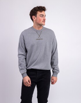ONE OF XX Grey Melange Embroidered Crewneck Grey Melange M