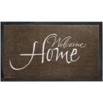 Siena HOME 555-1-441-517 Rohožka 45 x 75 cm Peva Welcome taupe (d x š) 75 cm x 45 cm 1 ks