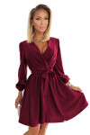 Dámské šaty 339-3 bordó - Numoco L/XL