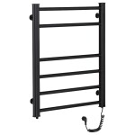 CERANO Elektrický sušák ručníků Domenico - 97 W - černá matná - 660x550 mm